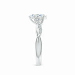 Load image into Gallery viewer, Lab-Grown Pear-Shaped Diamond Twisted Shank Engagement Ring
