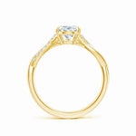 Load image into Gallery viewer, Lab-Grown Pear-Shaped Diamond Twisted Shank Engagement Ring
