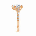 Load image into Gallery viewer, Lab-Grown Vintage Inspired Pear Diamond Split Shank Engagement Ring
