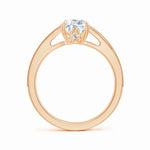 Load image into Gallery viewer, Lab-Grown Vintage Inspired Pear Diamond Split Shank Engagement Ring
