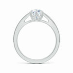 Load image into Gallery viewer, Lab-Grown Vintage Inspired Pear Diamond Split Shank Engagement Ring
