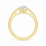 Load image into Gallery viewer, Lab-Grown Vintage Inspired Pear Diamond Split Shank Engagement Ring
