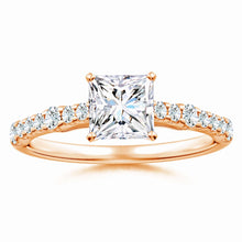 Lab-Grown Solitaire Princess Cut Diamond Engagement Ring