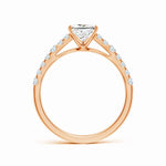 Load image into Gallery viewer, Lab-Grown Solitaire Princess Cut Diamond Engagement Ring
