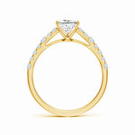 Load image into Gallery viewer, Lab-Grown Solitaire Princess Cut Diamond Engagement Ring
