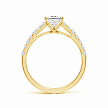 Lab-Grown Solitaire Princess Cut Diamond Engagement Ring