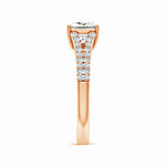 Load image into Gallery viewer, Lab-Grown Solitaire Princess-Cut Diamond Split Shank Engagement Ring
