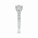 Load image into Gallery viewer, Lab-Grown Solitaire Princess-Cut Diamond Split Shank Engagement Ring
