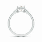 Load image into Gallery viewer, Lab-Grown Solitaire Princess-Cut Diamond Split Shank Engagement Ring

