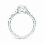 Load image into Gallery viewer, Lab-Grown Peg Head Princess-Cut Diamond Twist Shank Engagement Ring
