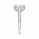 Load image into Gallery viewer, Emerald-Cut and Trapezoid Lab-Grown Diamond Hidden Halo Engagement Ring
