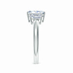 Load image into Gallery viewer, Lab-Grown Emerald-Cut Diamond Three Stone Ring
