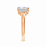 Load image into Gallery viewer, Lab-Grown Emerald-Cut Diamond Three Stone Ring
