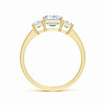 Load image into Gallery viewer, Lab-Grown Emerald-Cut Diamond Three Stone Ring
