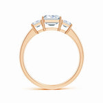 Load image into Gallery viewer, Lab-Grown Emerald-Cut Diamond Three Stone Ring
