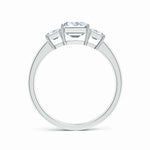 Load image into Gallery viewer, Lab-Grown Emerald-Cut Diamond Three Stone Ring
