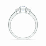 Load image into Gallery viewer, Lab-Grown Emerald-Cut and Trapezoid Diamond Three Stone Ring
