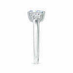 Load image into Gallery viewer, Lab-Grown Emerald-Cut and Trapezoid Diamond Three Stone Ring
