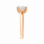 Load image into Gallery viewer, Lab-Grown Emerald-Cut and Trapezoid Diamond Three Stone Ring
