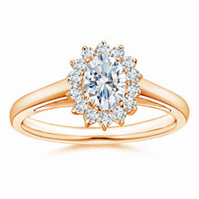 Lab-Grown Diamond Curved Floral Ring