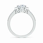 Load image into Gallery viewer, Prong-Set Pear Lab-Grown Diamond Ring with Halo
