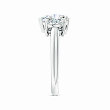 Lab-Grown Round & Pear Diamond Two-Stone Engagement Ring