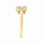 Load image into Gallery viewer, Lab-Grown Round &amp; Pear Diamond Two-Stone Engagement Ring

