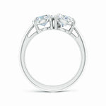 Load image into Gallery viewer, Lab-Grown Oval &amp; Pear Diamond Two-Stone Engagement Ring
