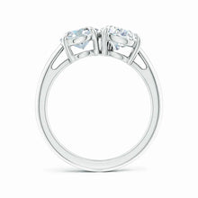 Lab-Grown Oval & Pear Diamond Two-Stone Engagement Ring