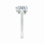 Load image into Gallery viewer, Lab-Grown Oval &amp; Pear Diamond Two-Stone Engagement Ring
