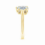 Load image into Gallery viewer, Lab-Grown Oval &amp; Pear Diamond Two-Stone Engagement Ring
