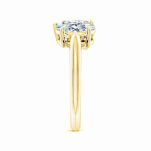 Lab-Grown Oval & Pear Diamond Two-Stone Engagement Ring