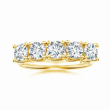 Lab-Grown Half Eternity Five Stone Diamond Wedding Ring