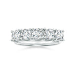 Load image into Gallery viewer, Lab-Grown Half Eternity Five Stone Diamond Wedding Ring
