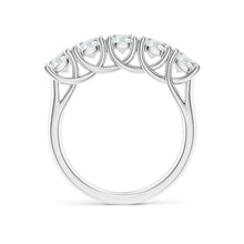 Lab-Grown Half Eternity Five Stone Diamond Wedding Ring