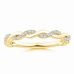 Load image into Gallery viewer, Lab-Grown Pave-Set Diamond Twist Ring For Her
