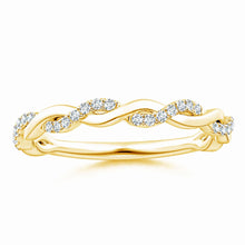 Lab-Grown Pave-Set Diamond Twist Ring For Her
