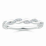 Load image into Gallery viewer, Lab-Grown Pave-Set Diamond Twist Ring For Her
