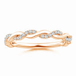 Load image into Gallery viewer, Lab-Grown Pave-Set Diamond Twist Ring For Her
