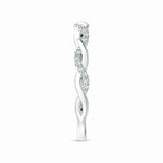 Load image into Gallery viewer, Lab-Grown Pave-Set Diamond Twist Ring For Her
