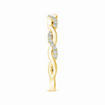 Load image into Gallery viewer, Lab-Grown Pave-Set Diamond Twist Ring For Her
