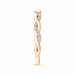 Load image into Gallery viewer, Lab-Grown Pave-Set Diamond Twist Ring For Her
