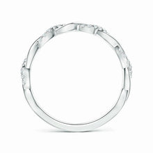 Lab-Grown Pave-Set Diamond Twist Ring For Her