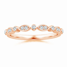 Lab-Grown Aeon Vintage Inspired Diamond Lace Pattern Wedding Ring