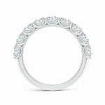 Load image into Gallery viewer, Lab-Grown Shared Prong-Set Round Diamond Half Eternity Wedding Ring
