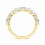 Load image into Gallery viewer, Lab-Grown Shared Prong-Set Round Diamond Half Eternity Wedding Ring
