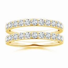 Prong-Set Lab-Grown Diamond Double Shank Wedding Ring