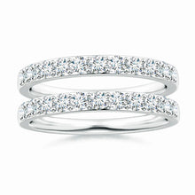 Prong-Set Lab-Grown Diamond Double Shank Wedding Ring