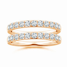 Prong-Set Lab-Grown Diamond Double Shank Wedding Ring