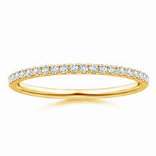 Lab-Grown Pave-Set Diamond Half Eternity Classic Wedding Ring